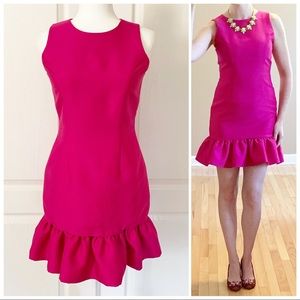 Camilyn Beth Pink Flutter Ruffle Hem Dress Sz 0